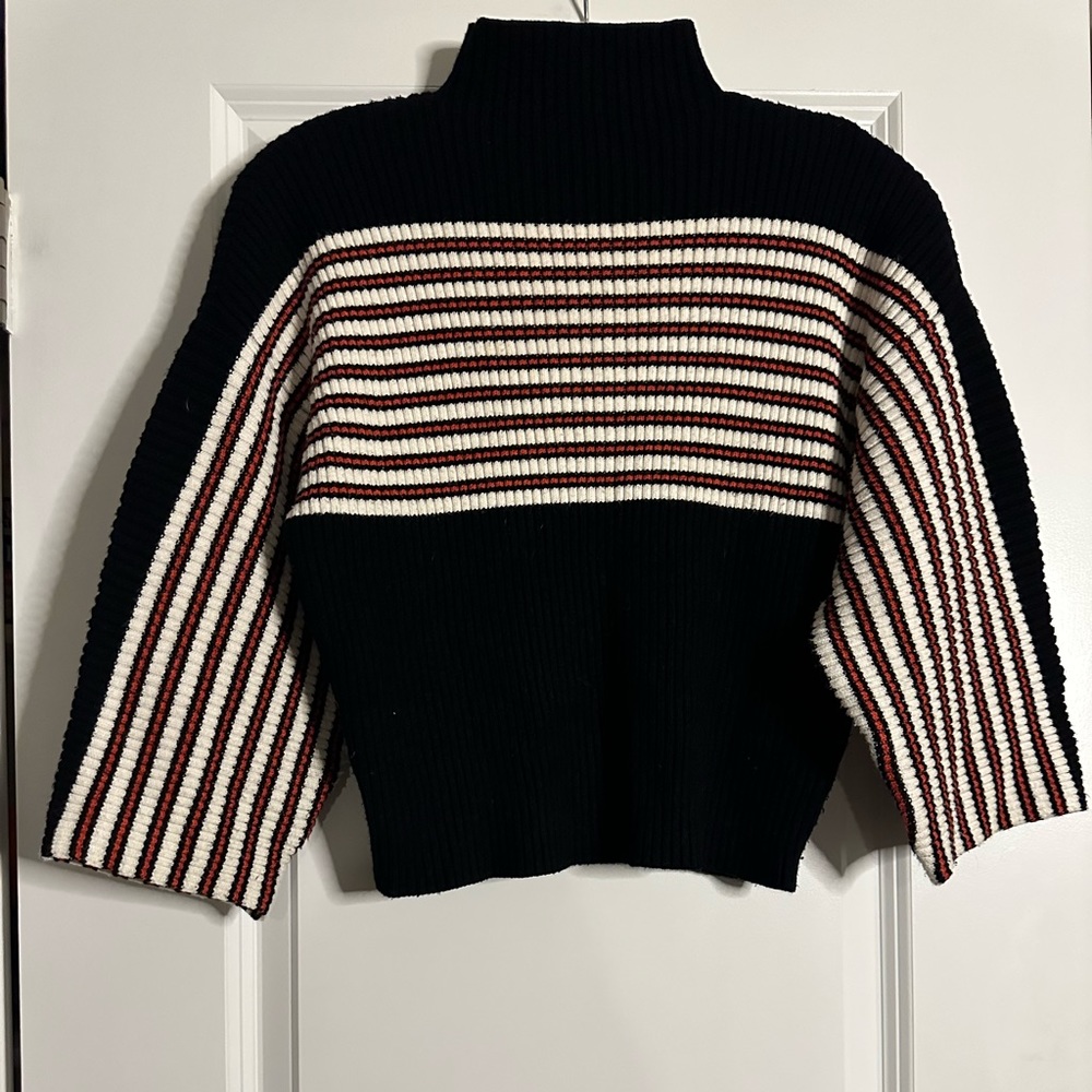 Urban outfitters mockneck sweater striped